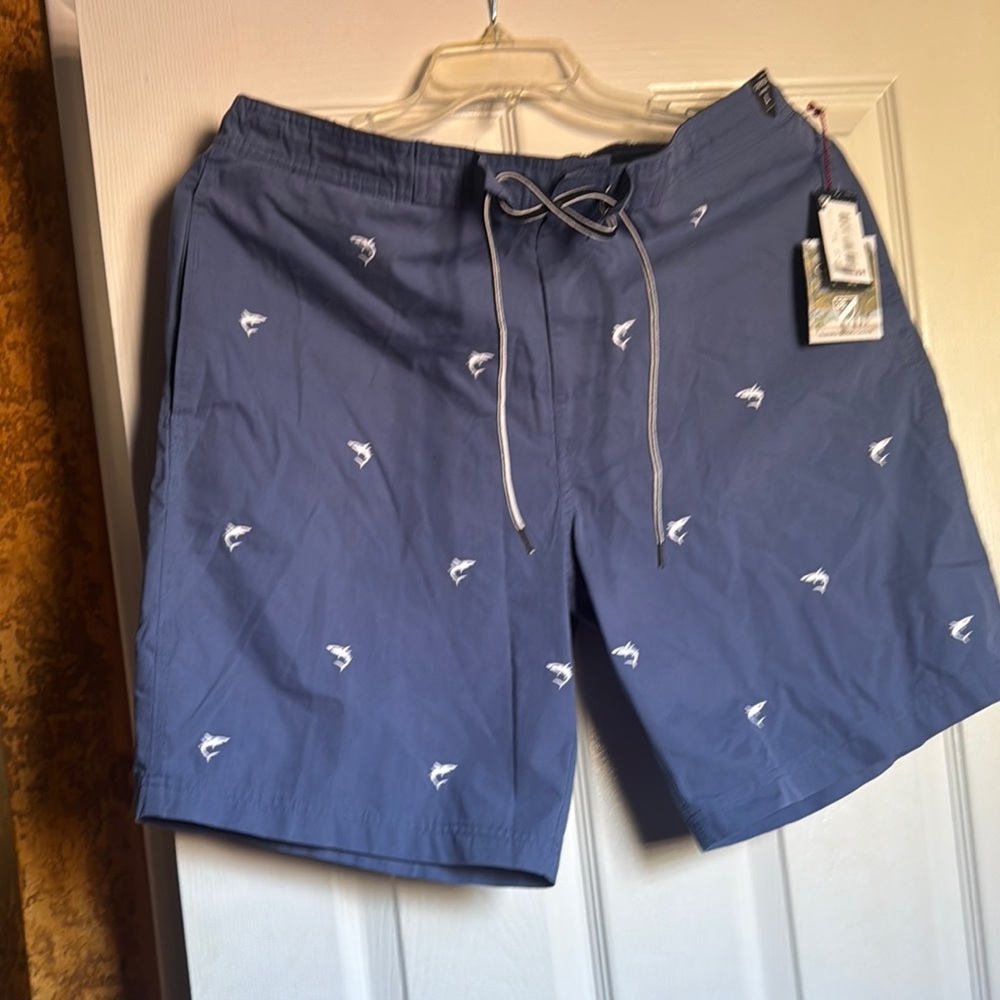 Cremieux Blue Board Shorts Quick-Dry Swimwear